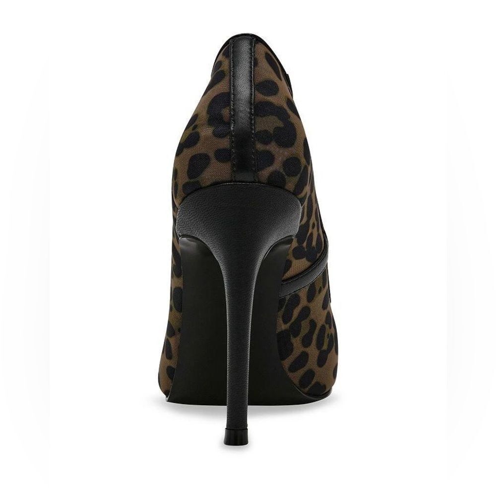 Steve Madden Womens Raz Brown Animal Print Man Made Pumps New - Picture 2 of 3